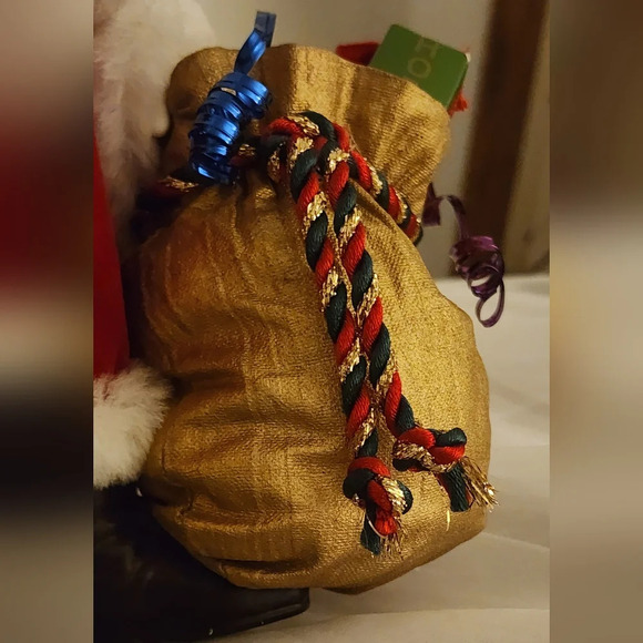 KSA Kurt Adler "Santa's Wishes" 2000 Bag of Wishes Fabriche Collectible Santa - Picture 12 of 15